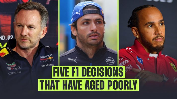 Christian Horner, Carlos Sainz and Lewis Hamilton