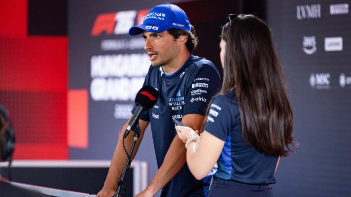 Carlos Sainz Williams F1 Formula 1 PlanetF1 hungarian Grand Prix