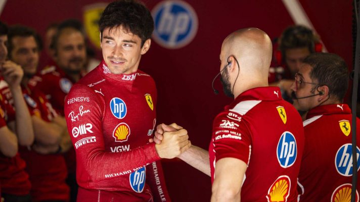 Charles Leclerc Ferrari Formula 1 F1 starting grid PlanetF1 Hungarian Grand Prix