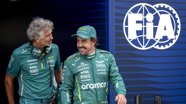 Fernando Alonso, Aston Martin, 2025 Hungarian Grand Prix.