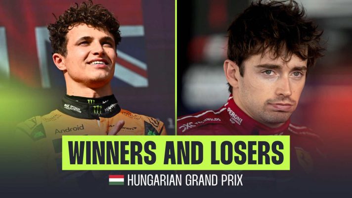 WINNERS AND LOSERS Lando Norris McLaren Charles Leclerc Ferrari Hungarian Grand Prix