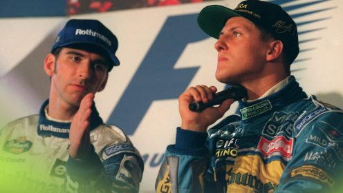 Damon Hill recalls ‘awkward’ moment with ‘embarrassed’ Michael Schumacher