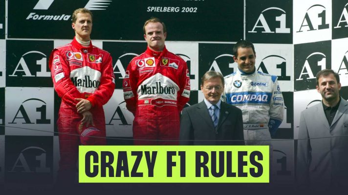 crazy f1 rules michael schumacher rubens barrichello team orders ferrari 2002