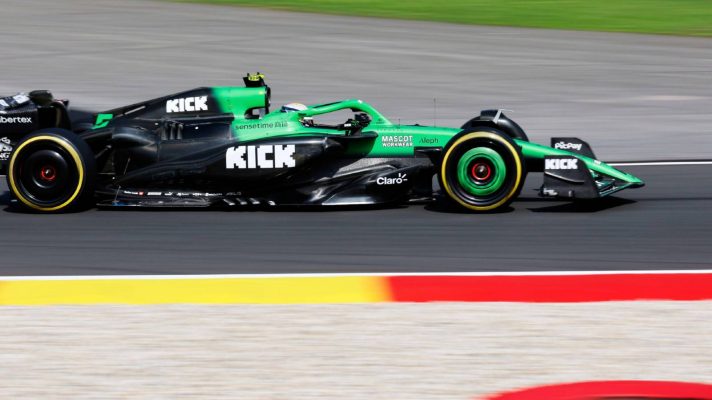 Gabriel Bortoleto, Sauber, 2025 Belgian Grand Prix.