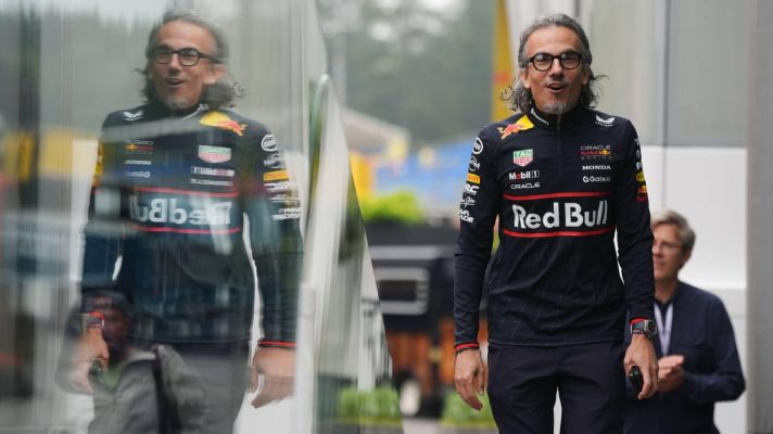 Laurent Mekies, Red Bull, 2025 Belgian Grand Prix.