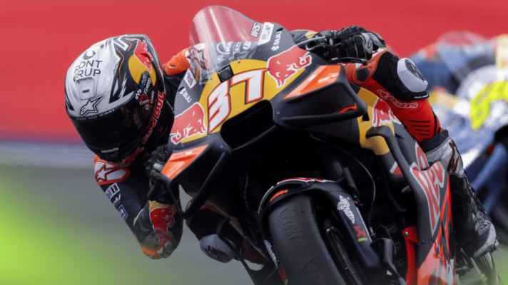 MotoGP rider Pedro Acosta in action at the 2025 Austrian GP