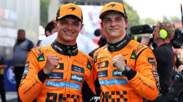 Lando Norris and Oscar Piastri