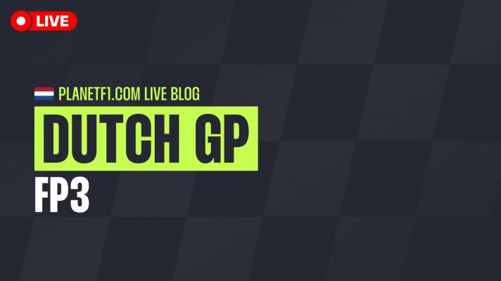 F1 live: Dutch GP FP3.