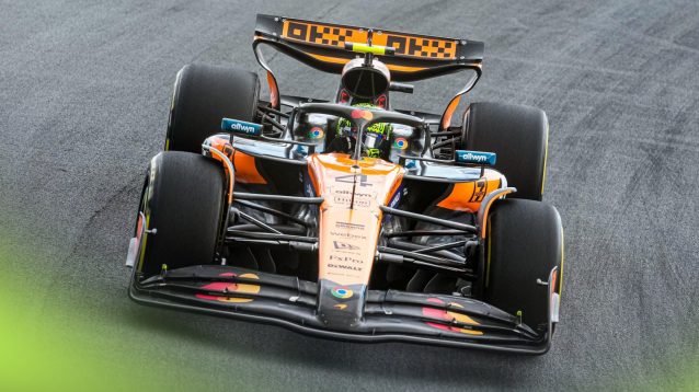Lando Norris driving the McLaren MCL39 at the Dutch Grand Prix
