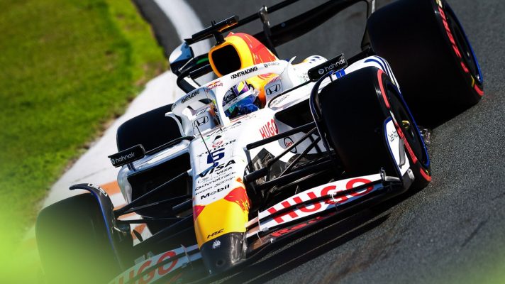 Isack Hadjar driving the Racing Bulls VCARB 02 at the 2025 Dutch Grand Prix