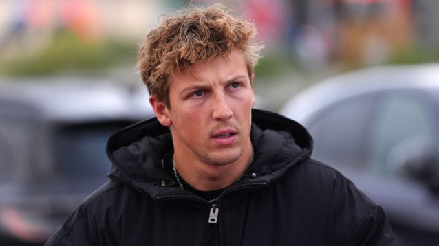Liam Lawson arrives at Zandvoort