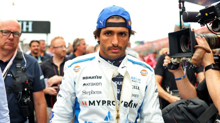 Carlos Sainz on the grid at Zandvoort