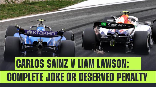 Carlos Sainz v Liam Lawson at the Dutch GP