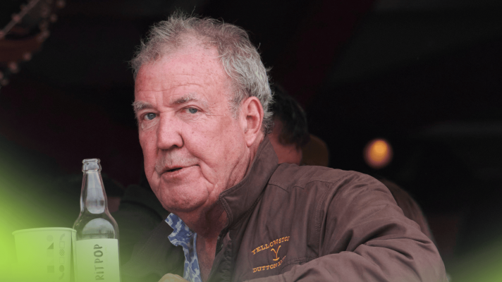 Jeremy Clarkson pictured at the Big Feastival 2025 held at the Alex James' farm