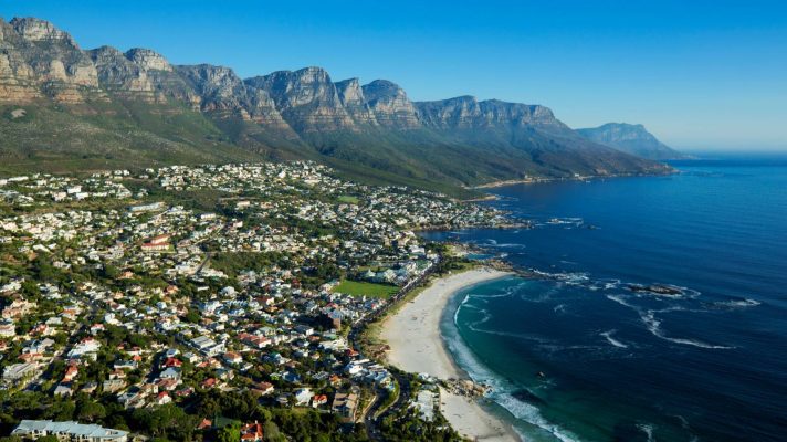 A panoramic shot of Cape Town, South Africa.