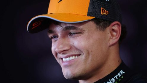 Las Vegas GP: Norris grabs pole in a wet quali as Leclerc spin compromises Piastri