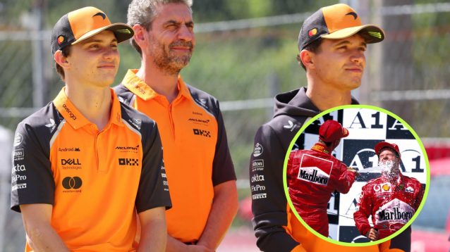 Oscar Piastri and Lando Norris, Ferrari Austria 2002