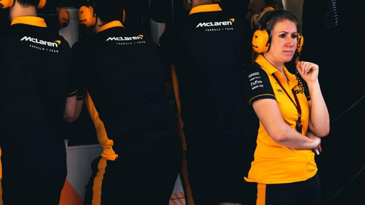 McLaren's F1 communications director Sophie Ogg, pictured in 2022.