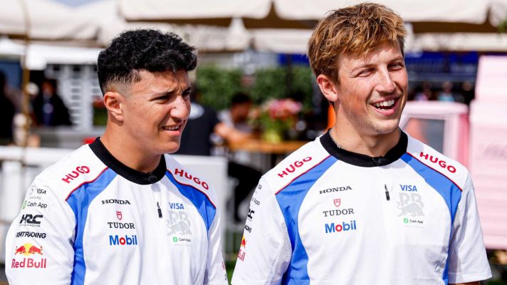 Liam Lawson Isack Hadjar Racing Bulls Red Bull Formula 1 F1 PlanetF1