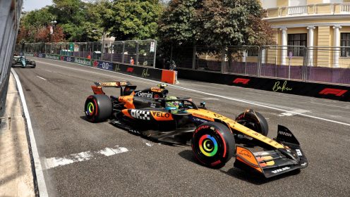 Azerbaijan GP: Norris sets the pace in FP1 as Piastri is momentarily sidelined with PU issues