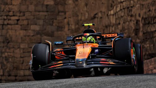 Lando Norris damages McLaren preparations with wall smack in practice