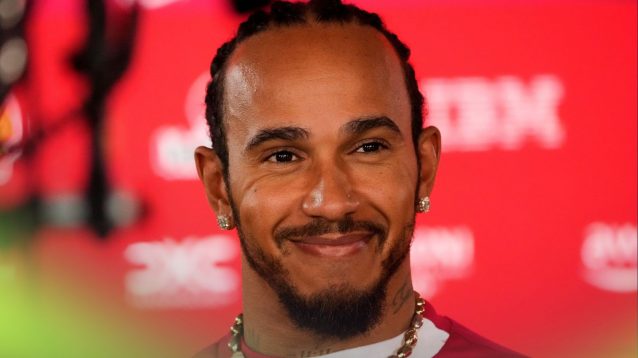Ferrari driver Lewis Hamilton pictured at the 2025 Azerbaijan Grand Prix