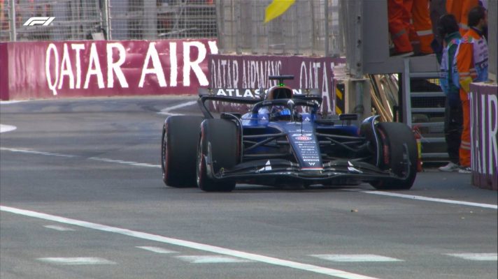 Alex Albon, Williams, 2025 Azerbaijan Grand Prix.