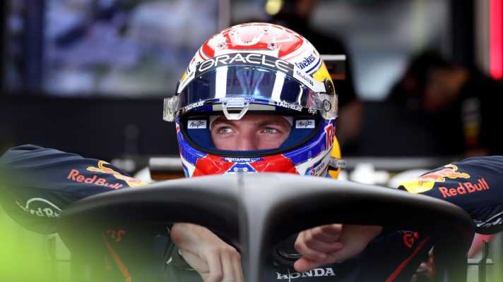 Max Verstappen in the Red Bull RB22