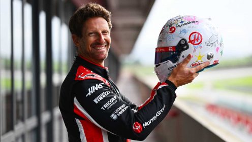 Romain Grosjean reacts to F1 return run five years on from life-altering Bahrain crash