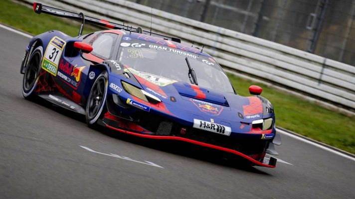 Max Verstappen qualifies at the Nurburgring.
