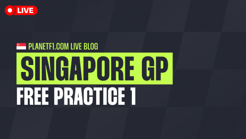 F1 LIVE: All the action as it happened from FP1 at the Singapore Grand Prix