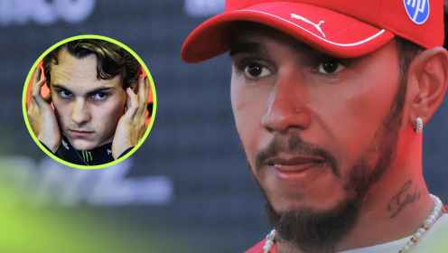 Lewis Hamilton the target of cheeky Piastri team radio dig after Singapore GP incident