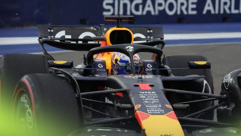 Singapore GP: Verstappen fastest as officials launch Lewis Hamilton investigation