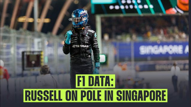 George Russell Singapore pole data
