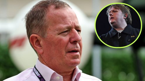 Martin Brundle hilariously snubs Lewis Capaldi in Singapore GP blooper