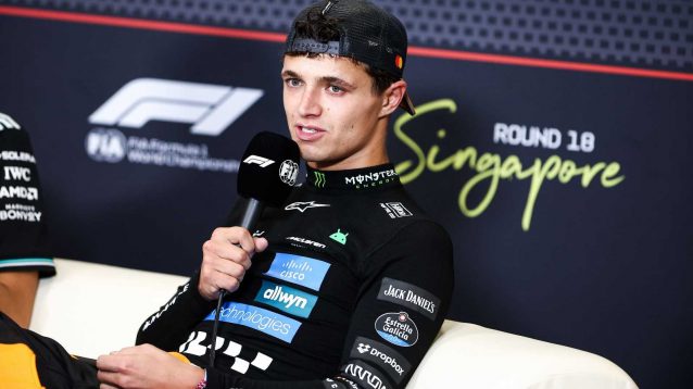 Lando Norris McLaren Formula 1 F1 PlanetF1 Singapore Grand Prix