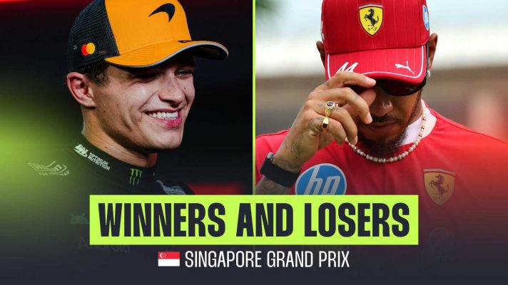 Lewis Hamilton Ferrari Lando Norris McLaren Winners and losers Singapore Grand Prix PlanetF1