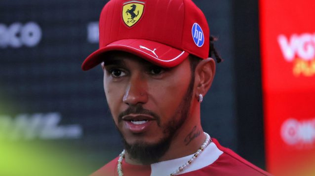 Ferrari driver Lewis Hamilton pictured at the 2025 Singapore Grand Prix