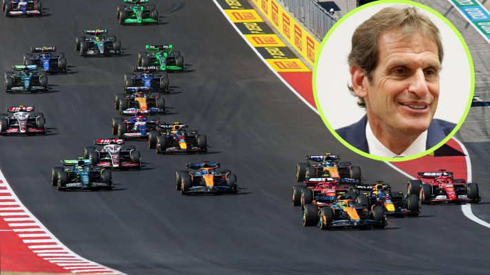 The race start of the 2024 United States Grand Prix.