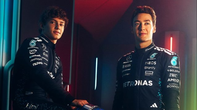 Kimi Antonelli and George Russell