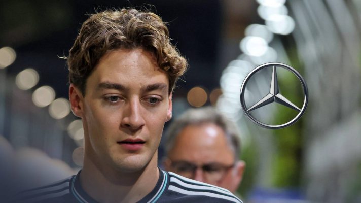 George Russell, Mercedes, 2025 Singapore Grand Prix.