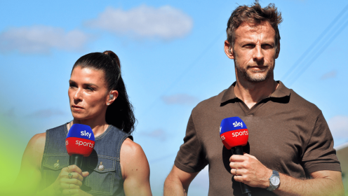Danica Patrick comment sparks awkward Jenson Button Sky F1 moment