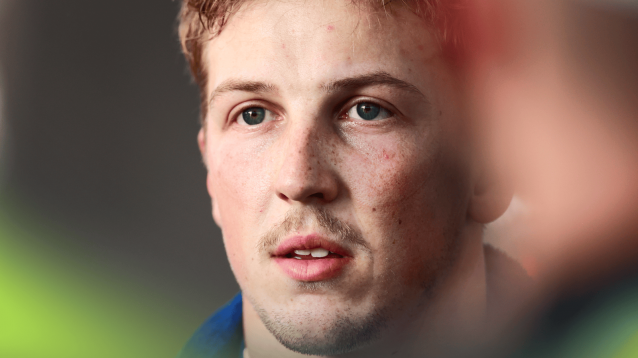 A close-up shot of Liam Lawson