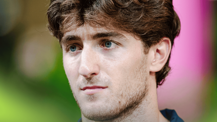 A close-up shot of Jack Doohan in the paddock in Singapore