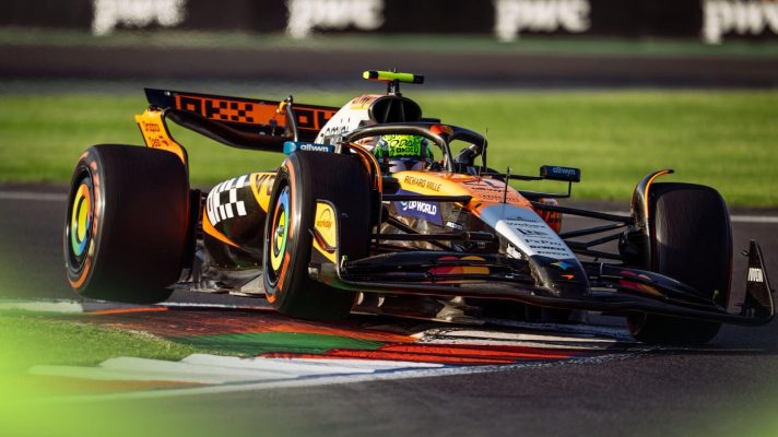 Lando Norris qualified on pole for the Mexican Grand Prix.