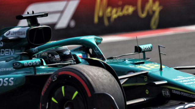 Lance Stroll in action in Mexico City
