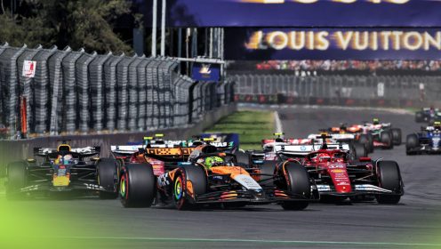 Mexican GP: Dominant Norris takes title lead as Hamilton penalised after Verstappen incident
