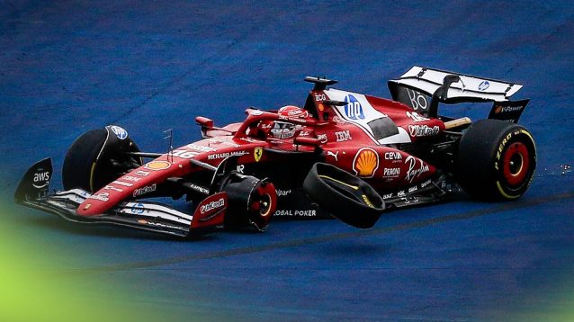 Charles Leclerc was eliminated from the Brazilian GP after a clash with Kimi Antonelli and Oscar Piastri.
