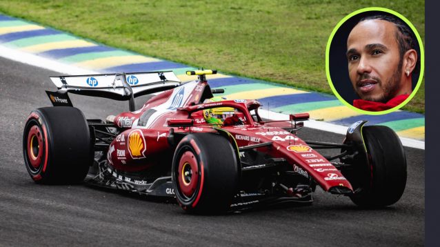 Lewis Hamilton retired from the Brazilian GP with race-ending damage