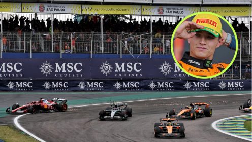 Norris’ eight-word reaction to Piastri’s collision at the Brazilian GP